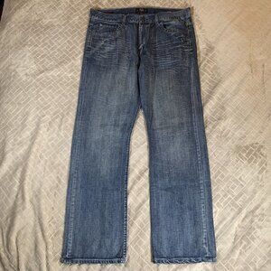 Syn Mens 38x34 Jeans Denim Blue Medium Wash Prankster Straight 100% Cotton